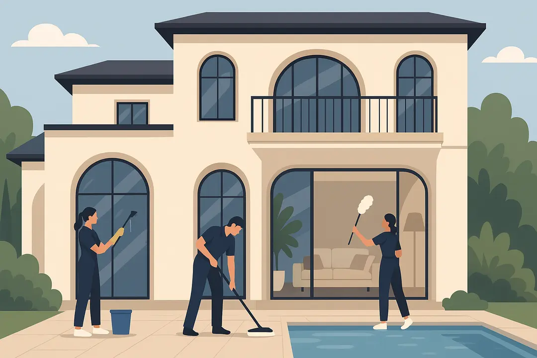 تنظيف الفلل والقصور